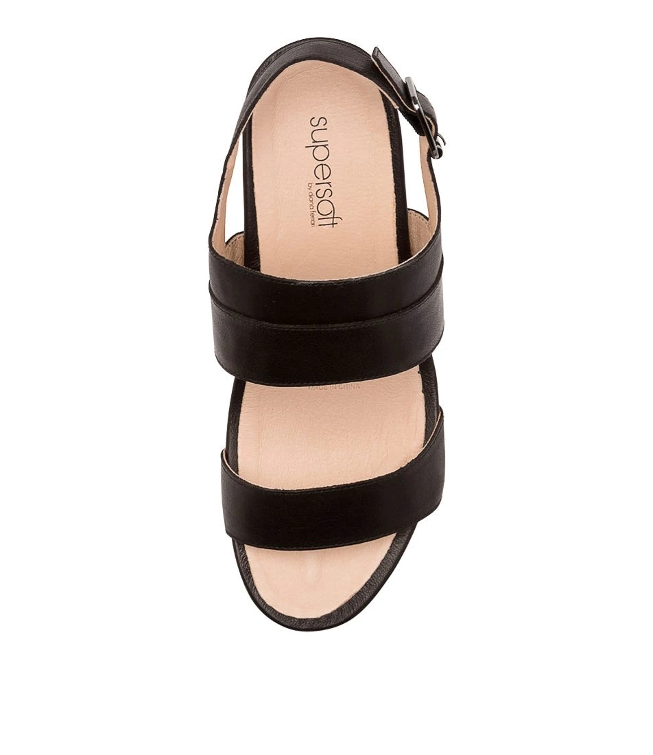 Benzi Black Leather Sandals 7 Benzi Black Leather Sandals - Image 5