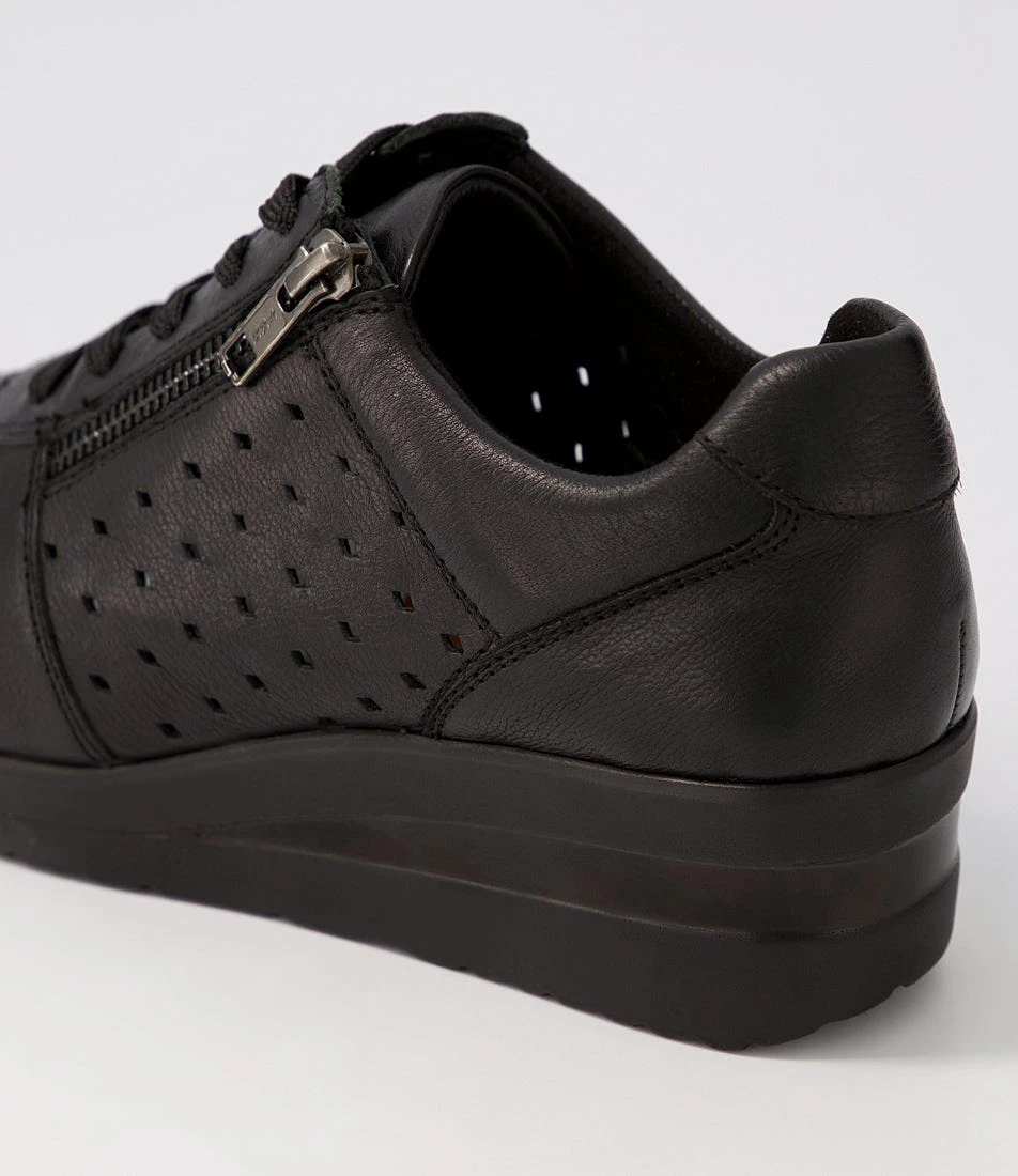 Resepct Black Leather Sneakers 7 Resepct Black Leather Sneakers - Image 5
