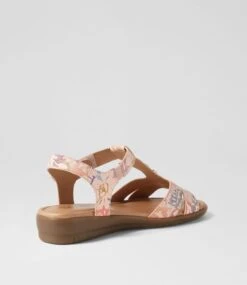 Ferraro2 Pastel Floral Leather Sandals -Lynx Shoes Shop SU11961QCELE 4