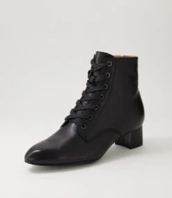 Magic Black Leather Ankle Boots 8 Magic Black Leather Ankle Boots -Lynx Shoes Shop SU12026B66LE 3