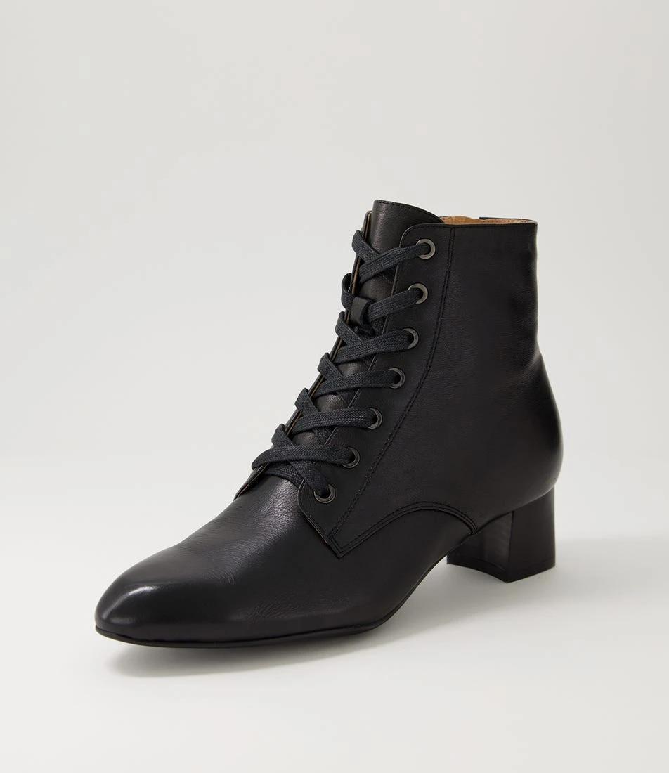 Magic Black Leather Ankle Boots 4 Magic Black Leather Ankle Boots - Image 2
