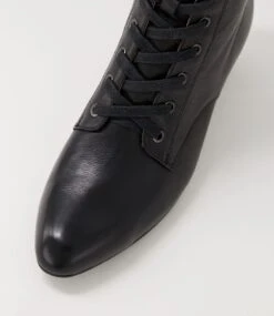 Magic Black Leather Ankle Boots 10 Magic Black Leather Ankle Boots -Lynx Shoes Shop SU12026B66LE 5