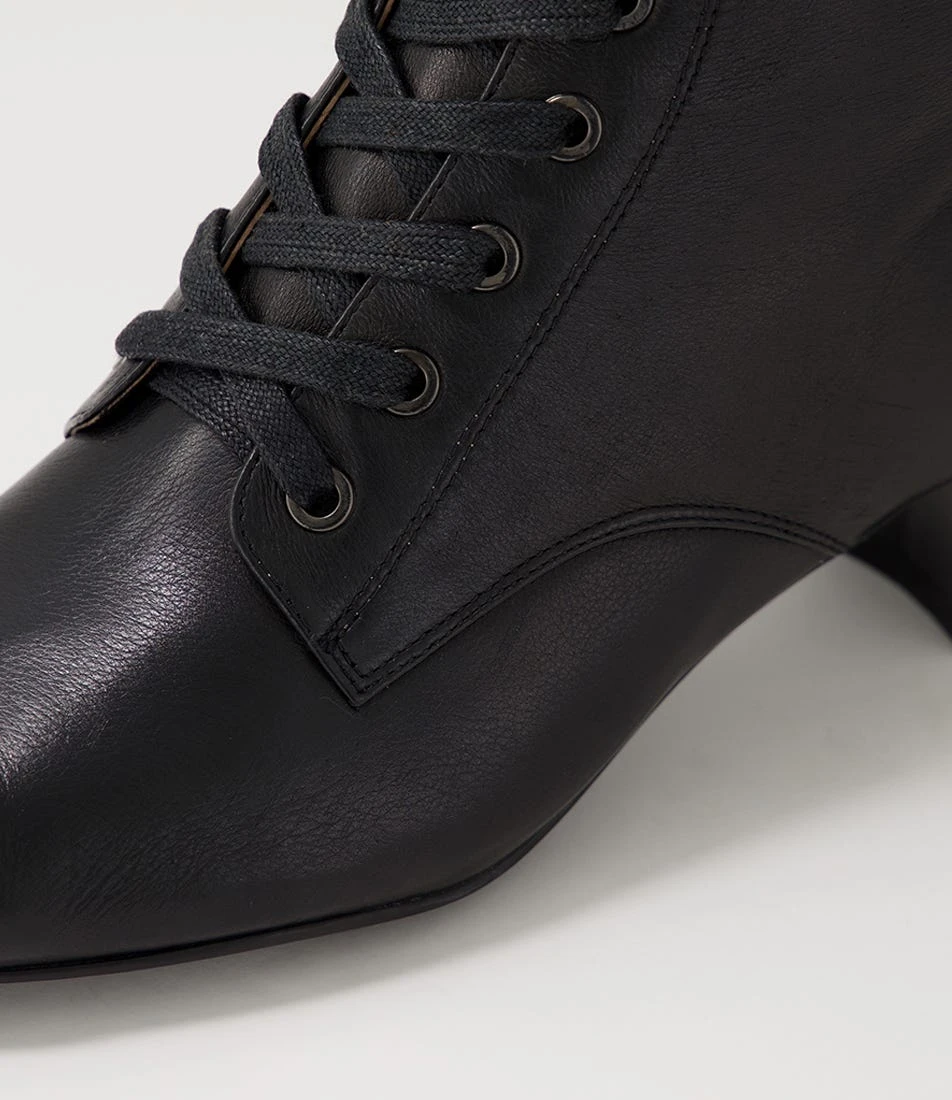 Magic Black Leather Ankle Boots 7 Magic Black Leather Ankle Boots - Image 5