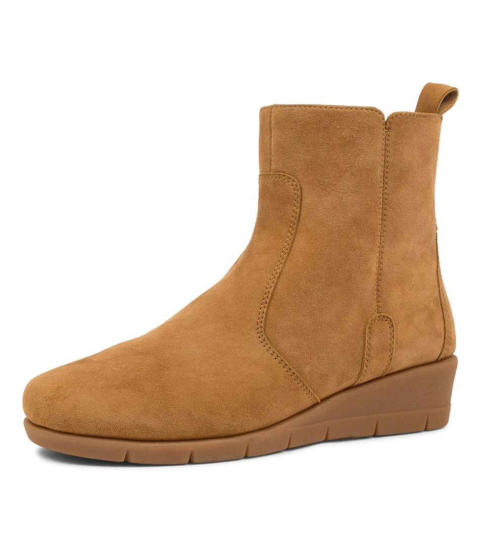 Melindas Light Tan Suede Ankle Boots 4 Melindas Light Tan Suede Ankle Boots - Image 2