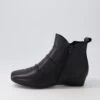 Romans Black Leather Ankle Boots -Lynx Shoes Shop SU12062BLALE 2