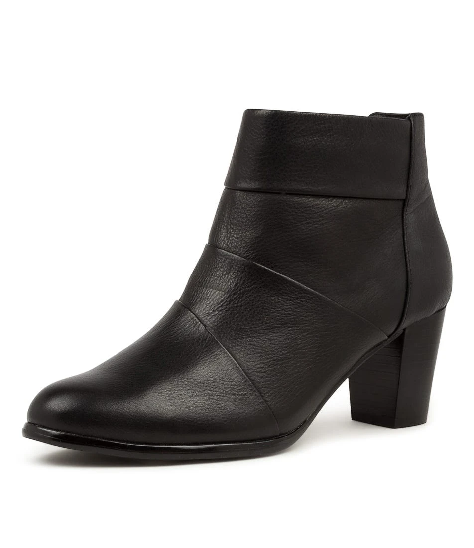 Campost Black Leather Ankle Boots 4 Campost Black Leather Ankle Boots - Image 2