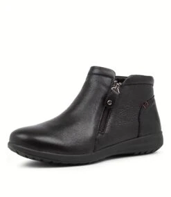 Farnsi Black Leather Ankle Boots Black Sole 8 Farnsi Black Leather Ankle Boots Black Sole -Lynx Shoes Shop SU12085B75LE 2