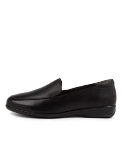 Harding2 Black Leather Slip-on Shoes