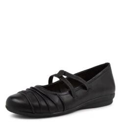 Janda2 Black Leather Mary Janes -Lynx Shoes Shop SU12093BLALE 2