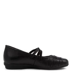 Janda2 Black Leather Mary Janes -Lynx Shoes Shop SU12093BLALE 5