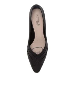 Laughs Black Leather Heels 11 Laughs Black Leather Heels -Lynx Shoes Shop SU12124BLALE 6