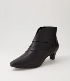 Lonse Black Leather Ankle Boots 8 Lonse Black Leather Ankle Boots -Lynx Shoes Shop SU12126BLALE 3