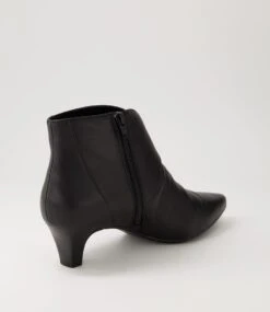 Lonse Black Leather Ankle Boots 9 Lonse Black Leather Ankle Boots -Lynx Shoes Shop SU12126BLALE 4