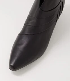 Lonse Black Leather Ankle Boots 10 Lonse Black Leather Ankle Boots -Lynx Shoes Shop SU12126BLALE 5