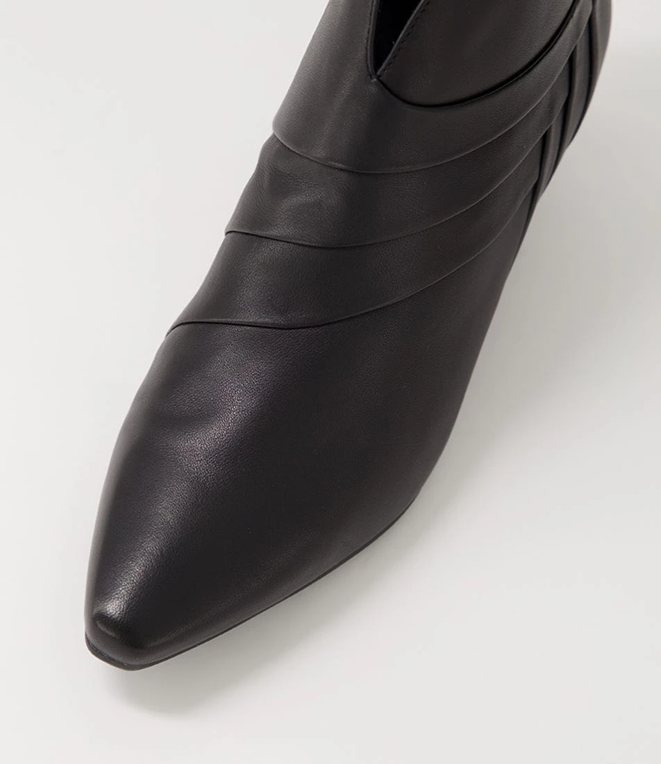 Lonse Black Leather Ankle Boots 6 Lonse Black Leather Ankle Boots - Image 4