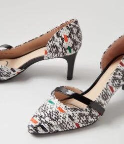 Narda2 Crazy Snake Black Patent Leather Heels -Lynx Shoes Shop SU12164AJQGU 6