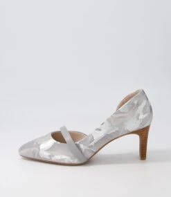 Narda2 Grey Multi Leather Heels