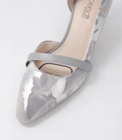 Narda2 Grey Multi Leather Heels -Lynx Shoes Shop SU12164G7TLE 5