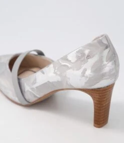 Narda2 Grey Multi Leather Heels -Lynx Shoes Shop SU12164G7TLE 6