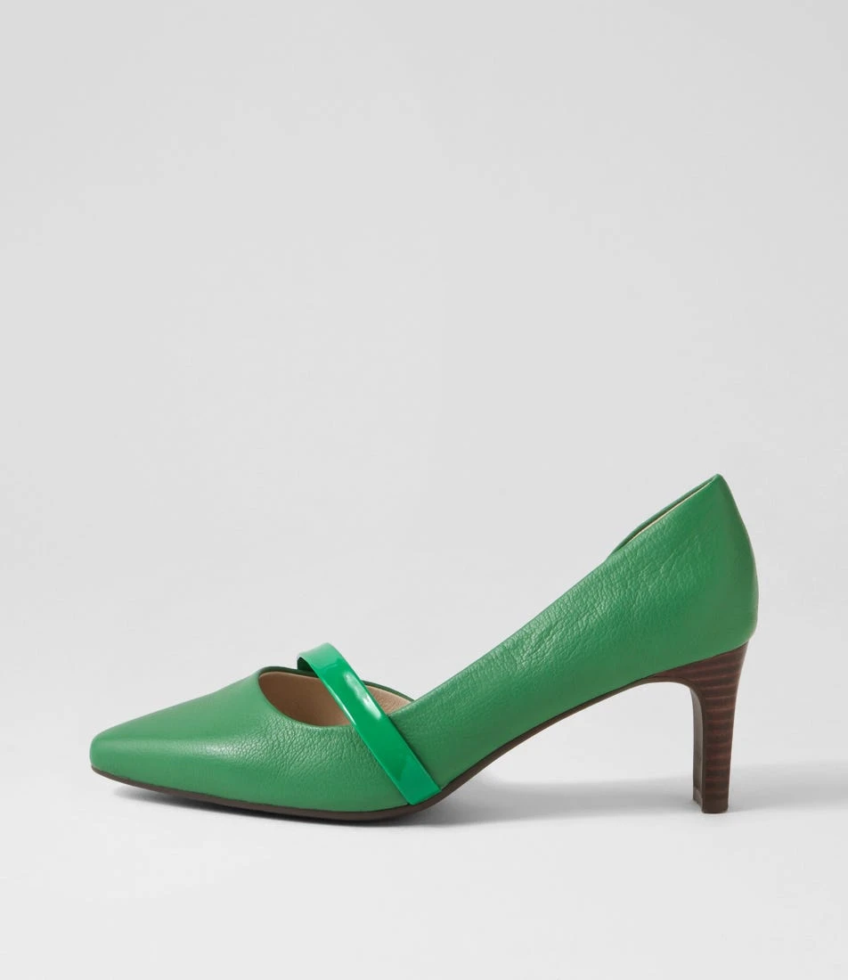 Narda2 Emerald Leather Patent Heels 3 Narda2 Emerald Leather Patent Heels