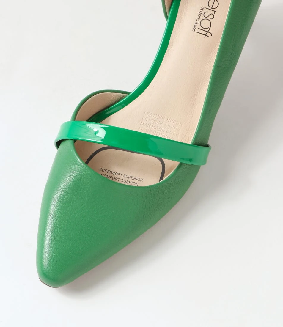 Narda2 Emerald Leather Patent Heels 6 Narda2 Emerald Leather Patent Heels - Image 4