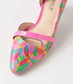 Narda2 Party Mix Fuchsia Patent Leather Heels -Lynx Shoes Shop SU12164QCDGU 5