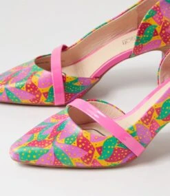 Narda2 Party Mix Fuchsia Patent Leather Heels -Lynx Shoes Shop SU12164QCDGU 6