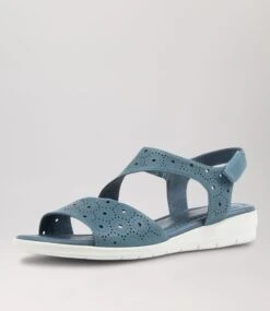 Flander2 Denim Leather Sandals -Lynx Shoes Shop SU12167DADLE 3