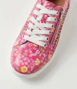 Zamel Fuchsia Spring Leather Patent Sneakers -Lynx Shoes Shop SU12182QGYGU 5