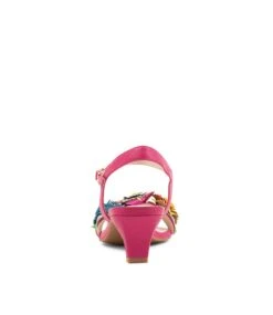 Dazzle Bright Multifuchsia Leather Sandals -Lynx Shoes Shop SU12234P3RLE 3