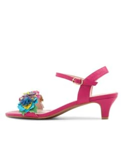 Dazzle Bright Multifuchsia Leather Sandals