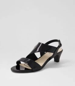 Dede Black Patent Leather Sandals -Lynx Shoes Shop SU12236BLAPL 3