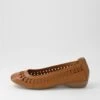 Elsas New Tan Leather Flat Shoes 1 Elsas New Tan Leather Flat Shoes -Lynx Shoes Shop SU12239TJULE 2
