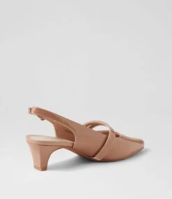 Lisshle2 Biscuit Covered Heel Patent Leather Heels -Lynx Shoes Shop SU12274KYAPL 4