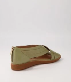 Sensat2 Khaki Leather Sandals -Lynx Shoes Shop SU12280H48LE 4