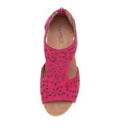 Albert Fuchsia Nubuck Sandals -Lynx Shoes Shop SU12317P22AG 6