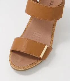 Avery Dark Tan Leather Sandals -Lynx Shoes Shop SU12318TAOLE 5