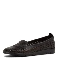 Function Black Leather Loafers -Lynx Shoes Shop SU12344B75LE 2