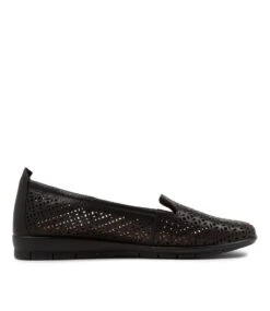 Function Black Leather Loafers -Lynx Shoes Shop SU12344B75LE 5