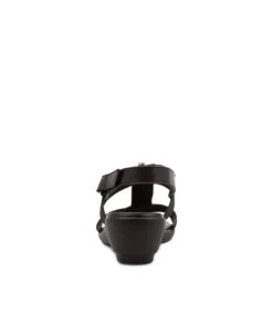 Police Black Elastic Leather Sandals -Lynx Shoes Shop SU12350BLA30 3