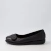 Nanien Black Leather Ballet Flats -Lynx Shoes Shop SU12396B75LE 2