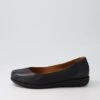 Nareens Black Leather Ballet Flats -Lynx Shoes Shop SU12397B75LE 2