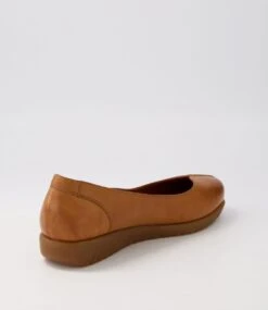 Nareens New Tan Gum Sole Leather Ballet Flats -Lynx Shoes Shop SU12397TZVLE 4