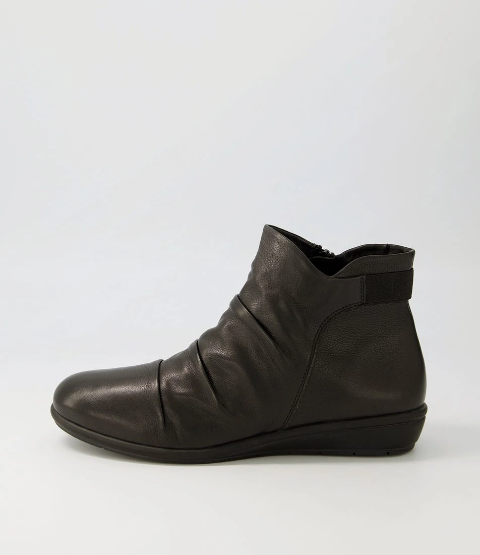 Fois Black Leather Ankle Boots 3 Fois Black Leather Ankle Boots