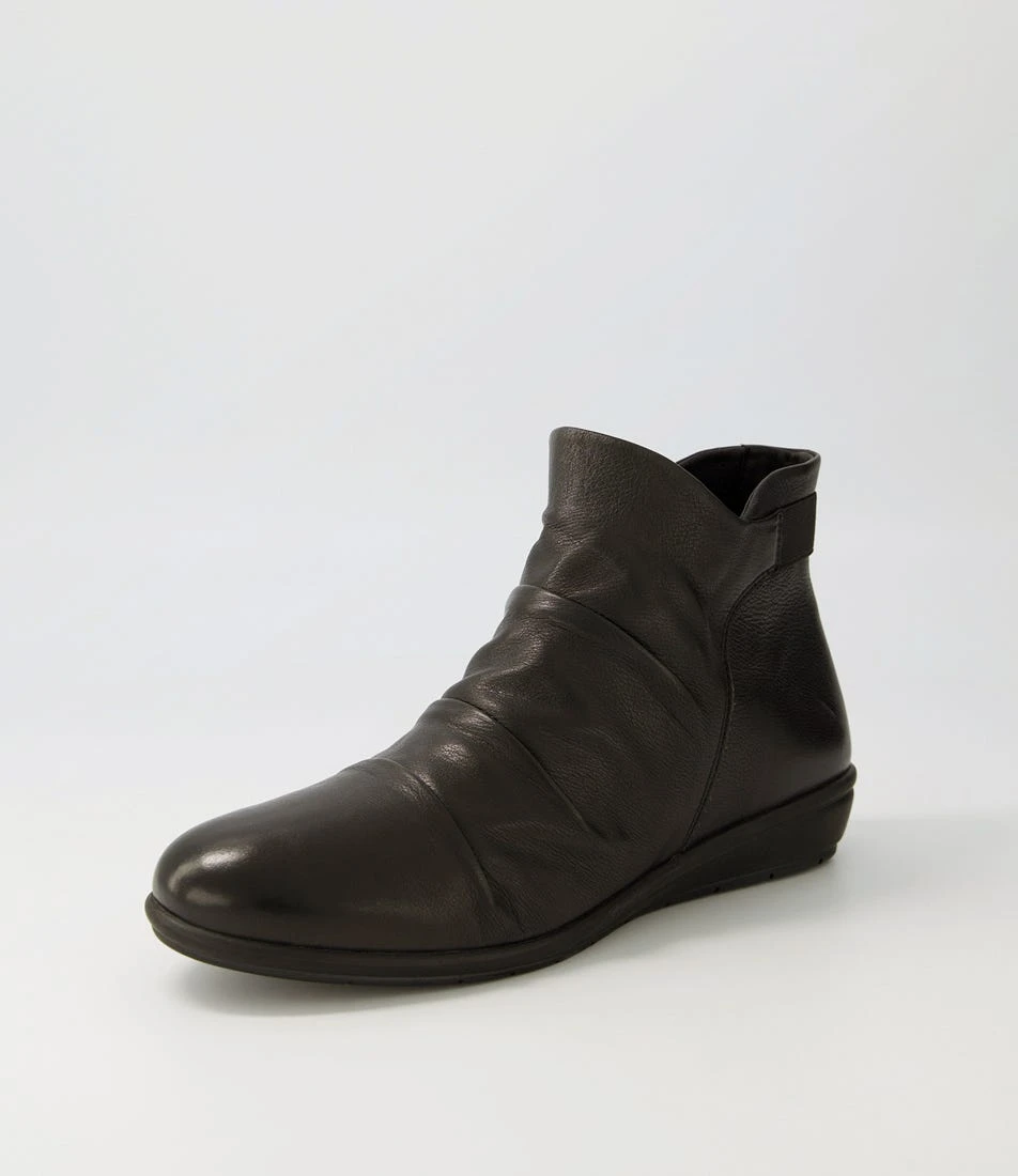 Fois Black Leather Ankle Boots 4 Fois Black Leather Ankle Boots - Image 2