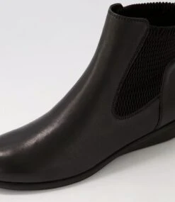 Fragile Black Leather Elastic Chelsea Boots -Lynx Shoes Shop SU12402B5863 6