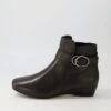 Rachii Black Leather Ankle Boots -Lynx Shoes Shop SU12407BLALE 2