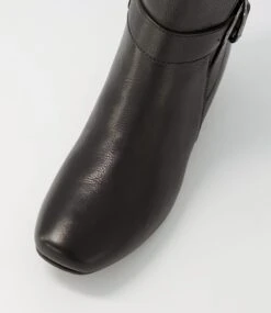 Rachii Black Leather Ankle Boots -Lynx Shoes Shop SU12407BLALE 5