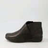 Petea Black Leather Ankle Boots -Lynx Shoes Shop SU12413BLALE 2