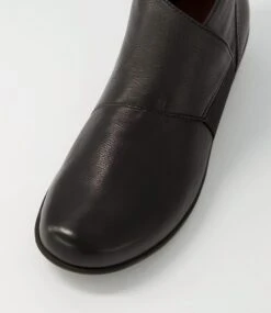 Petea Black Leather Ankle Boots -Lynx Shoes Shop SU12413BLALE 5